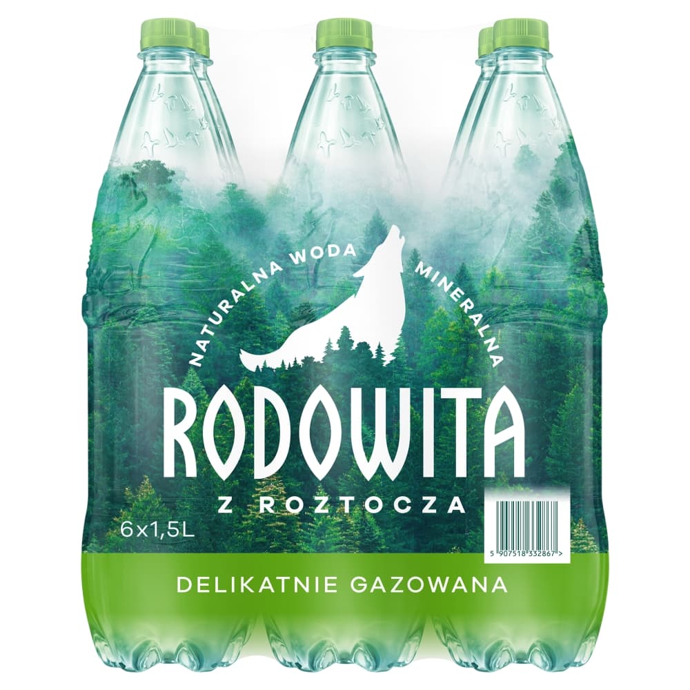 RODOWITA Woda mineralna delikatnie gazowana 6-pak. 1,59 zl/l