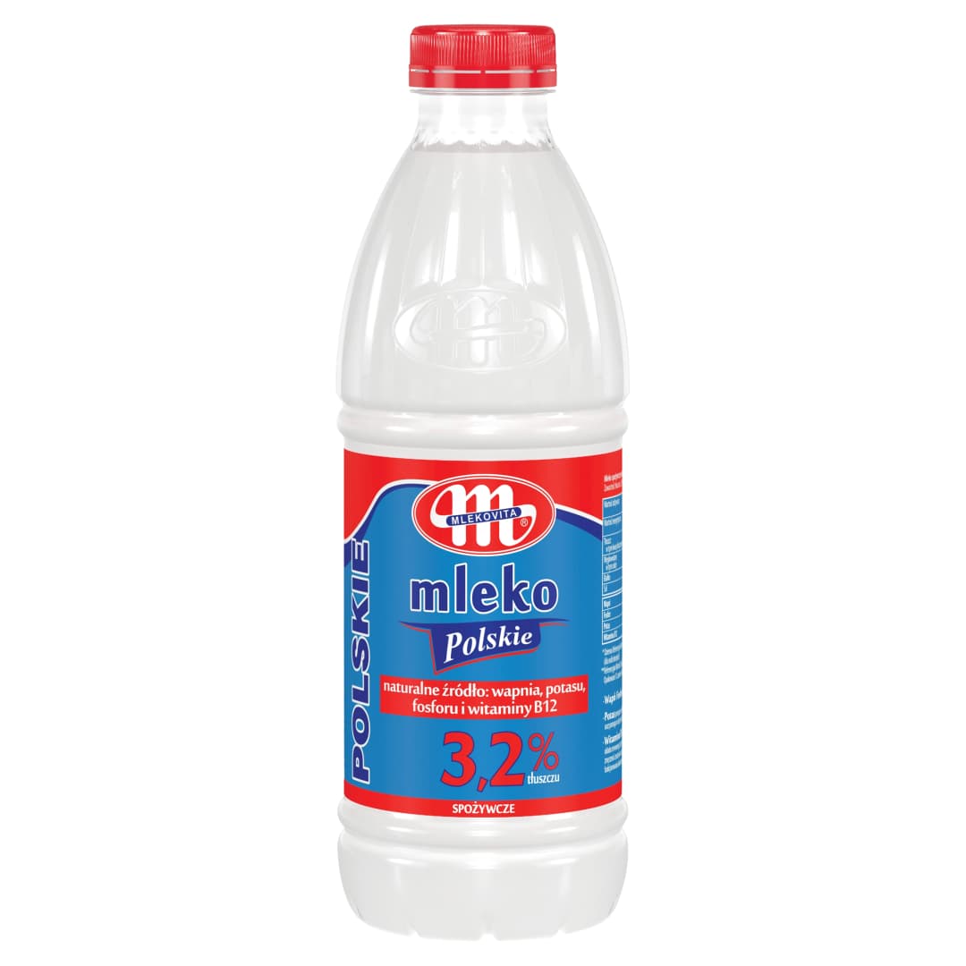 MLEKOVITA Mleko Polskie 3,2%. 4,99 zl/l
