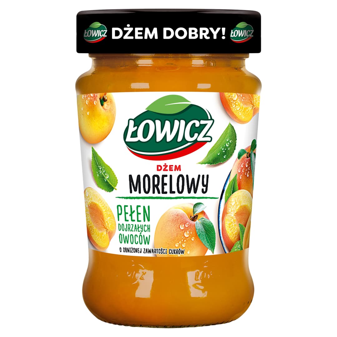 LOWICZ Dzem morelowy niskoslodzony. 20,32 zl/kg