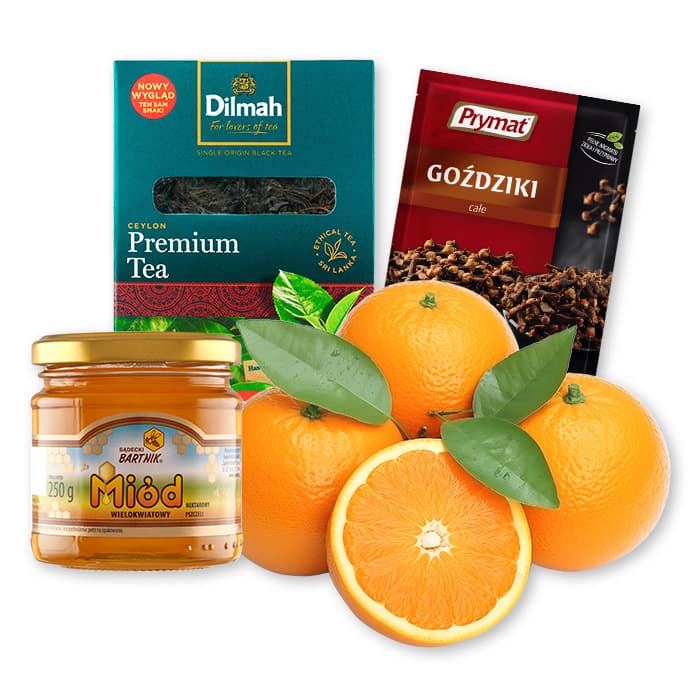 MULTIPAK Herbata z pomarancza i gozdzikami.