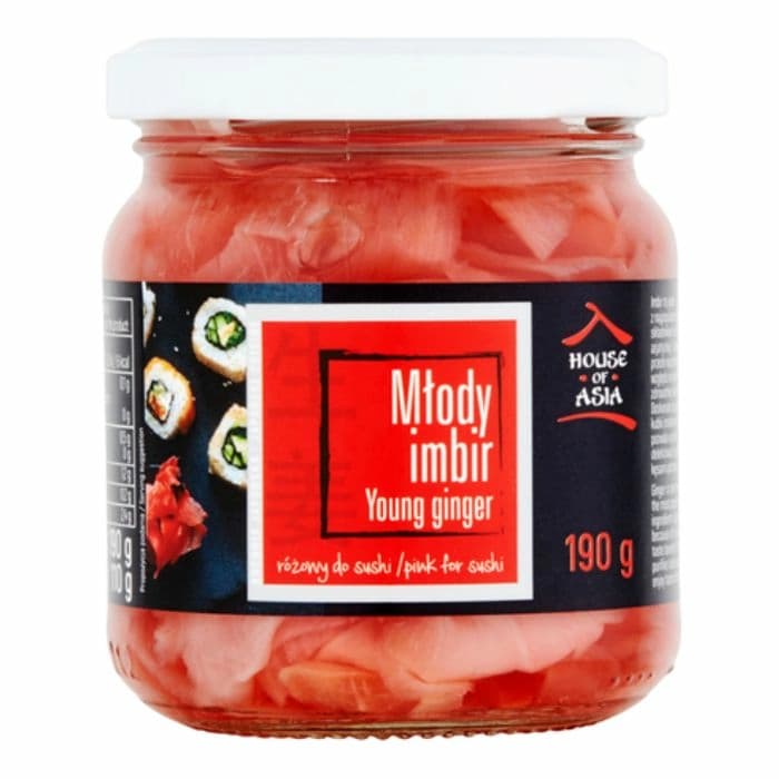 HOUSE OF ASIA Mlody imbir do sushi rozowy. 45,21 zl/kg