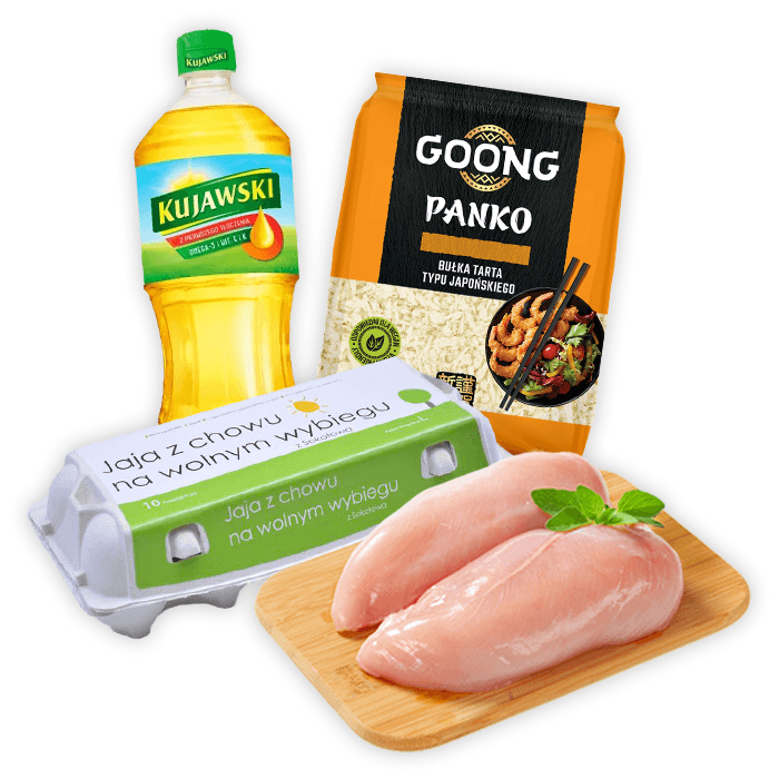 MULTIPAK Zestaw na chrupiace nuggetsy z kurczaka w panko.