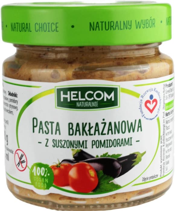 HELCOM Pasta baklazanowa z suszonymi pomidorami VEGE. 39,42 zl/kg