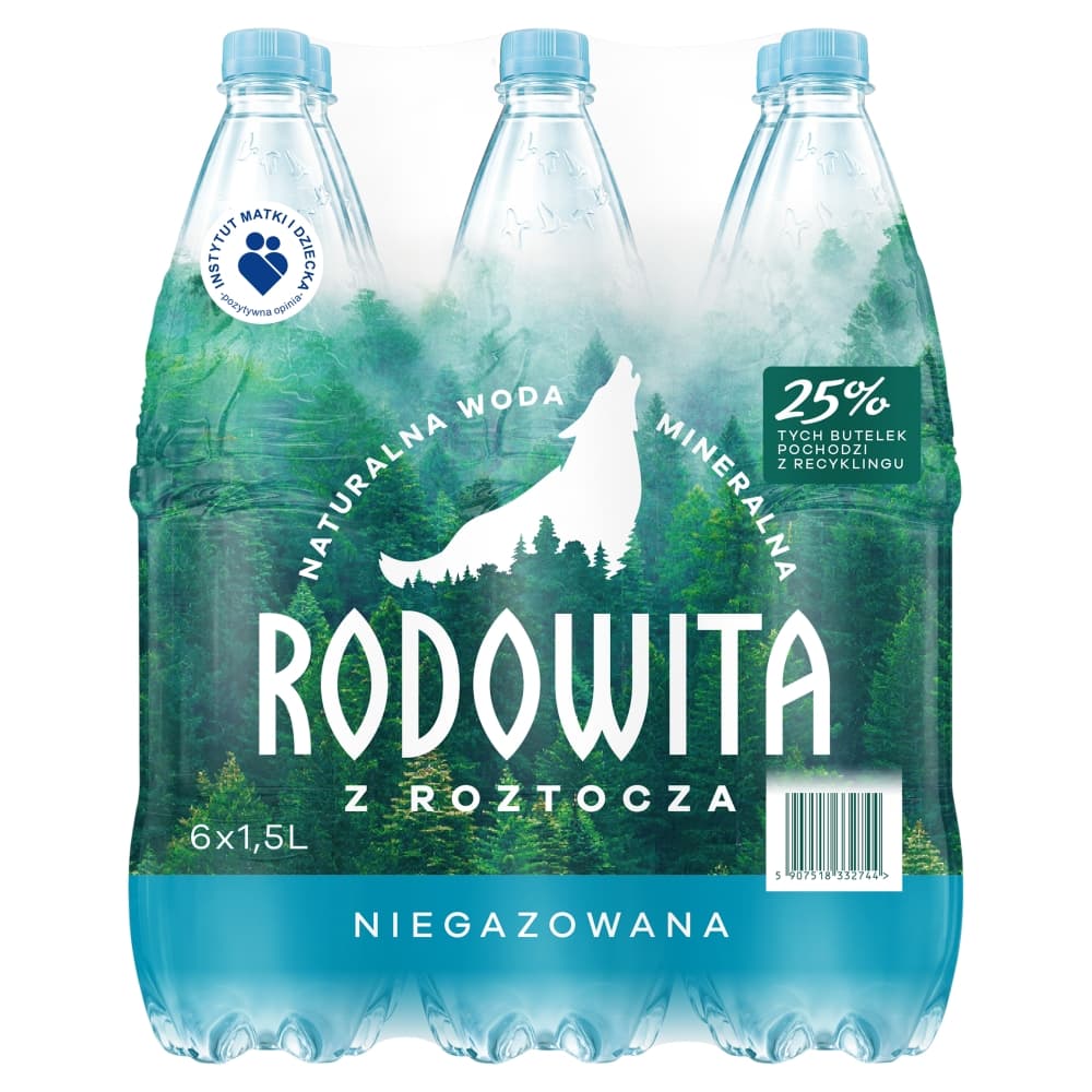 RODOWITA Woda mineralna niegazowana 6-pak. 1,59 zl/l