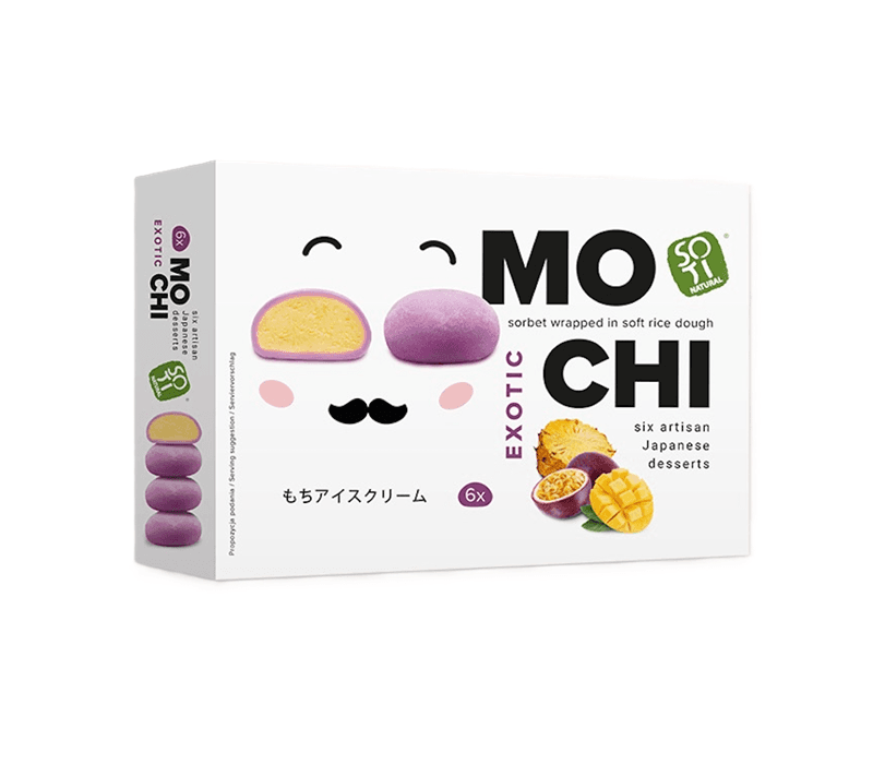 SOTI NATURAL Mochi o smaku egzotycznym. 98,56 zl/l