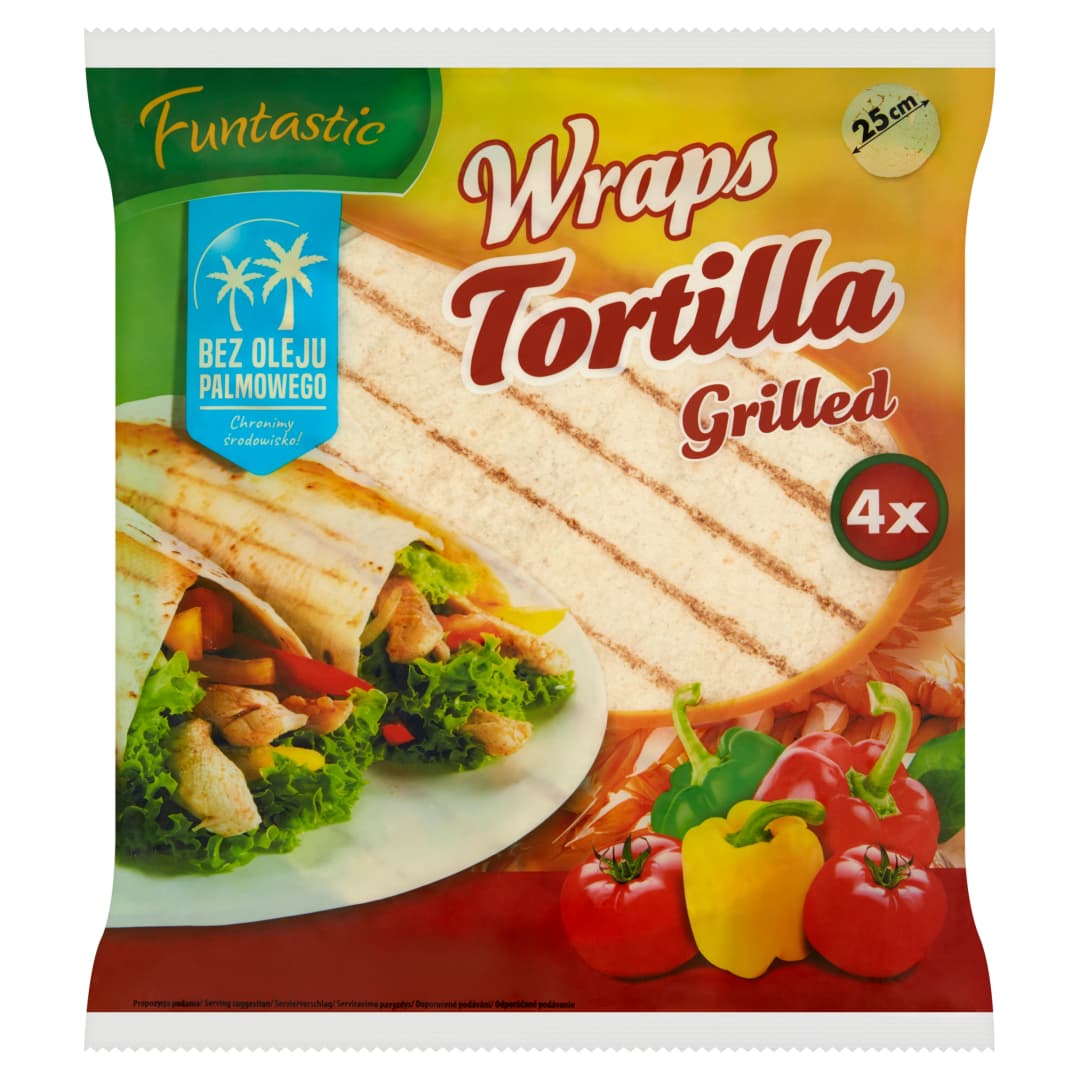 FUNTASTIC Tortilla grillowana 4x25 cm. 20,76 zl/kg
