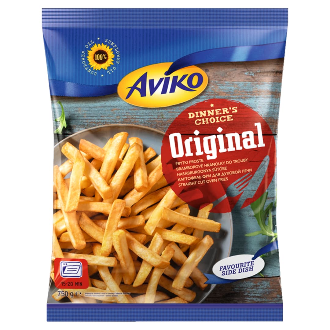AVIKO ORIGINAL Frytki proste mrozone. 13,99 zl/kg