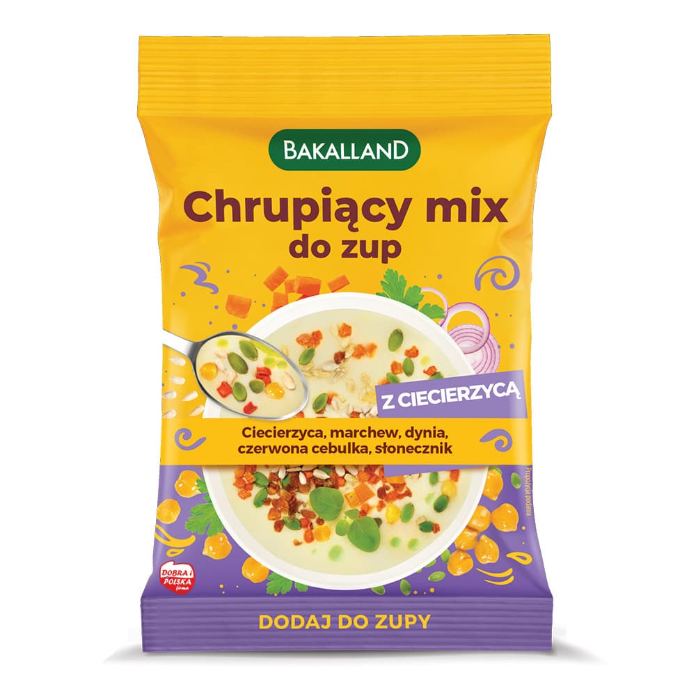 BAKALLAND Chrupiacy Mix do zup z ciecierzyca. 83,87 zl/kg