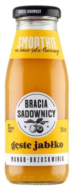 BRACIA SADOWNICY Smoothie geste jablko z mango i brzoskwinia. 21,35 zl/l