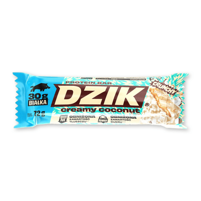 DZIK Baton proteinowy o smaku kokosowym. 138,75 zl/kg