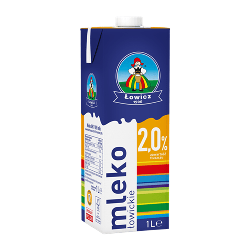 LOWICZ Mleko Lowickie UHT 2%. 4,29 zl/l
