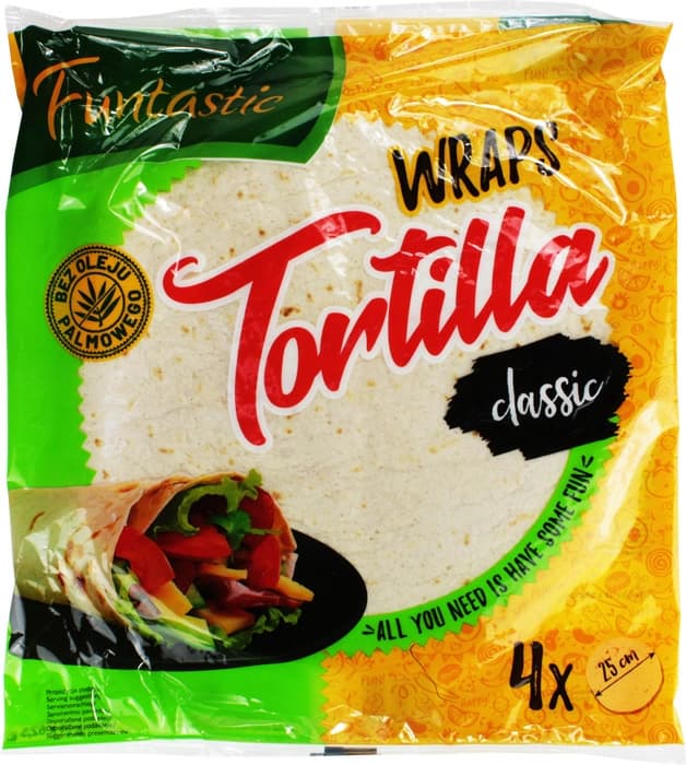 FUNTASTIC Tortilla pszenna 4x25cm. 20,76 zl/kg