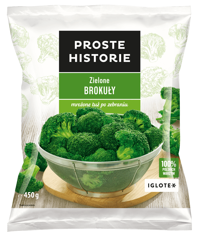 PROSTE HISTORIE Zielone brokuly rozyczki. 22,20 zl/kg