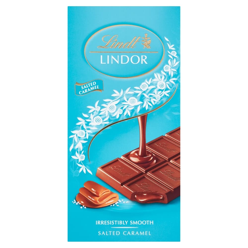 LINDT LINDOR Czekolada mleczna z sola morska i nadzieniem. 125,90 zl/kg