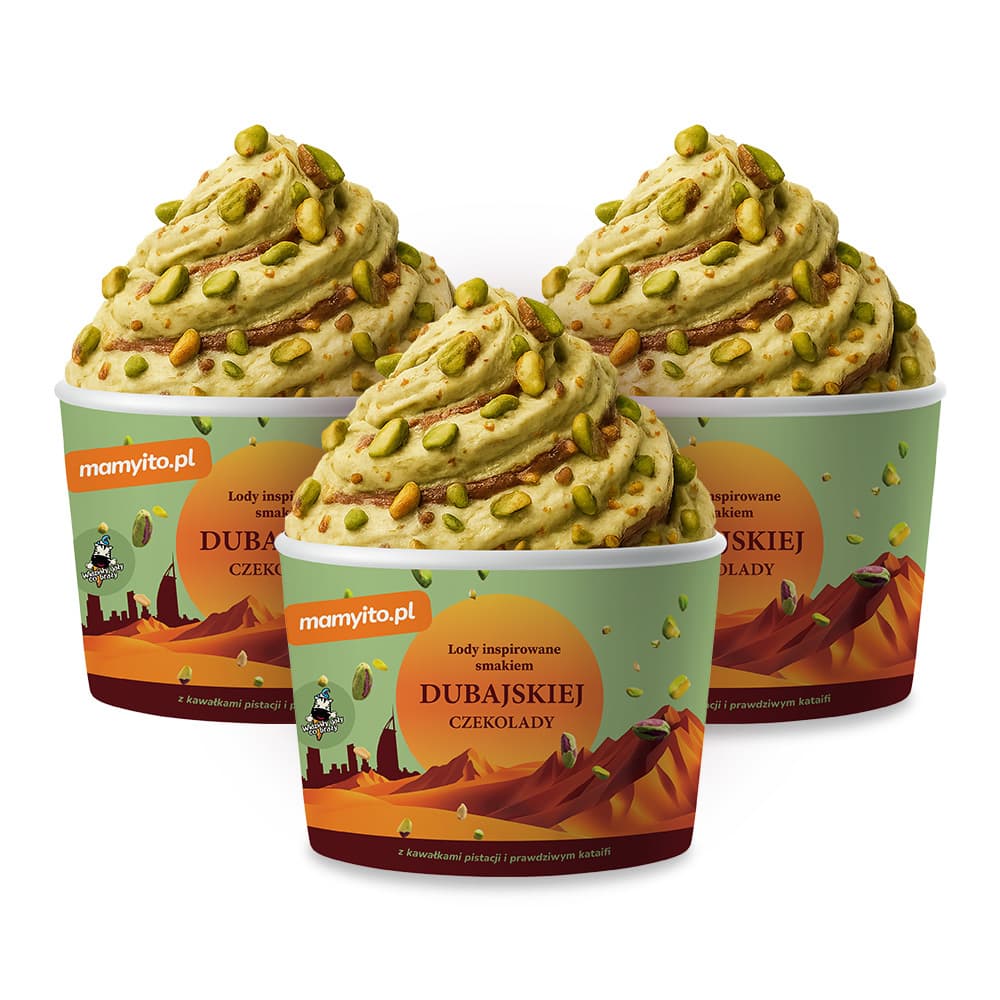 WIDZIALY GALY CO BRALY Lody inspirowane smakiem Dubajskiej Czekolady 3x220 ml
Zdjecie ma charakter pogladowy. Rzeczywisty wyglad produktu moze nieznacznie roznic sie od przedstawionego..