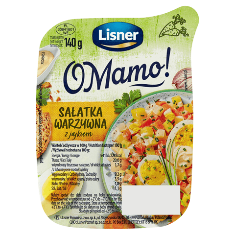 LISNER O MAMO! Salatka warzywna z jajkiem. 19,21 zl/kg