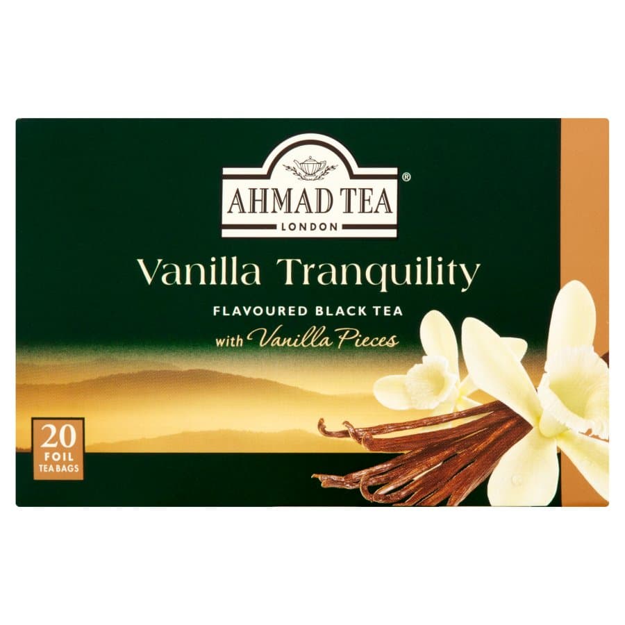 AHMAD TEA Herbata czarna o smaku waniliowym 20 szt.. 412,25 zl/kg