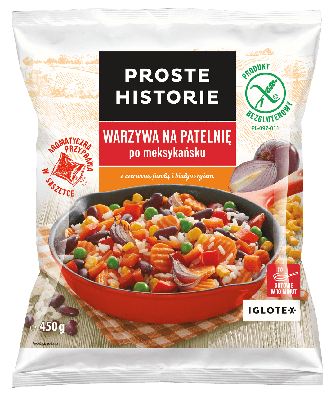 PROSTE HISTORIE Warzywa na patelnie po meksykansku. 17,76 zl/kg