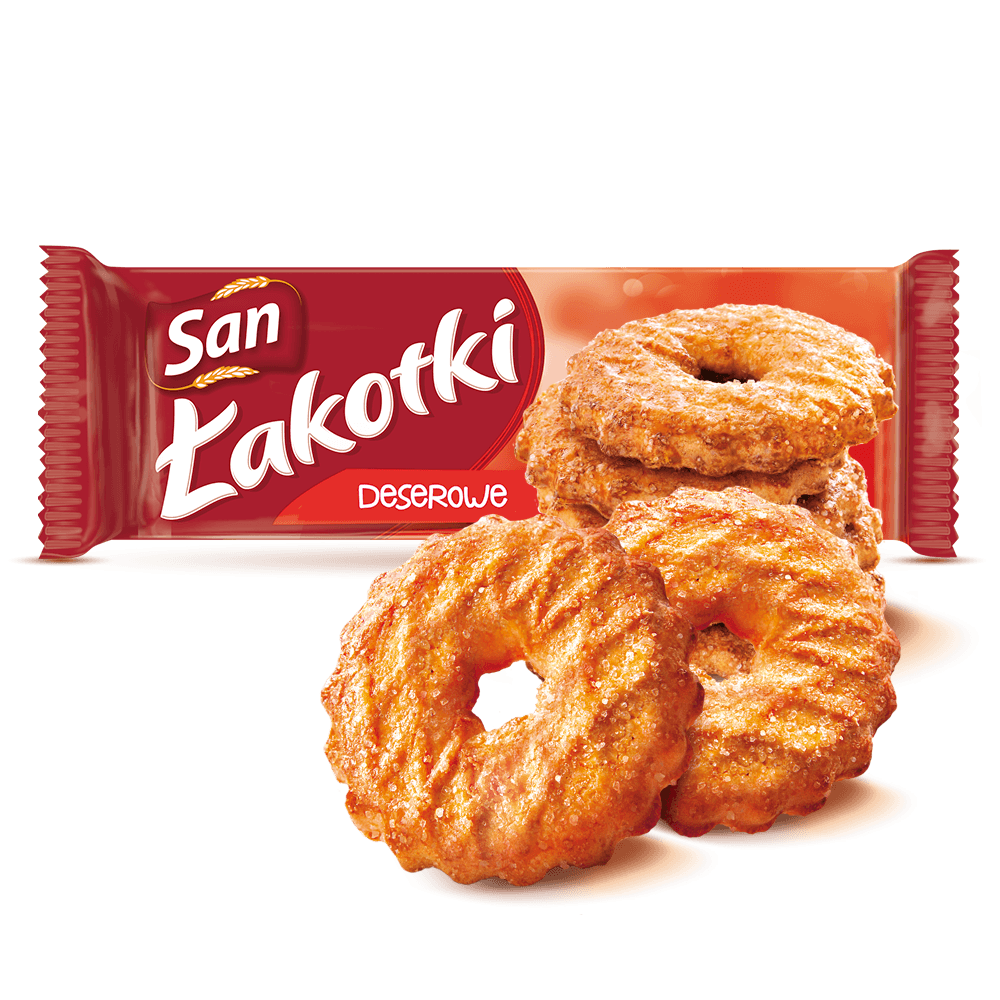 SAN LAKOTKI Ciastka deserowe z cukrem. 33,87 zl/kg