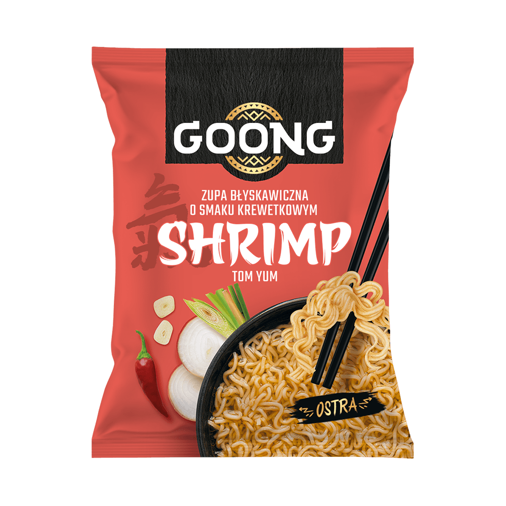 GOONG Zupa blyskawiczna o smaku krewetkowym SHRIMP. 30,62 zl/kg