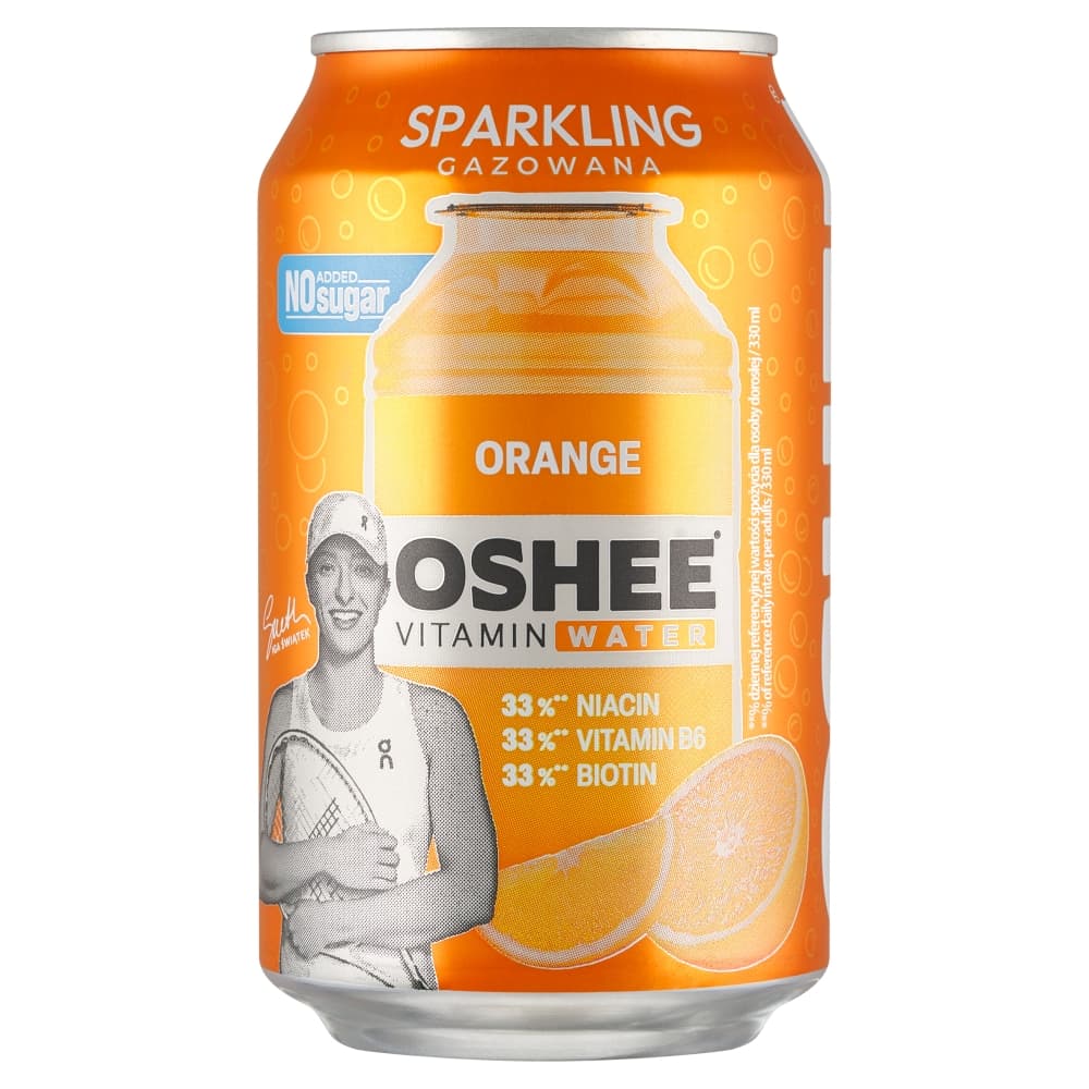 OSHEE VITAMIN WATER Napoj gazowany o smaku pomaranczowym bez cukru. 12,58 zl/l