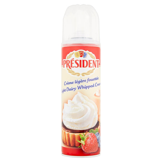 PRESIDENT Bita smietana w sprayu o smaku waniliowym. 68,76 zl/kg