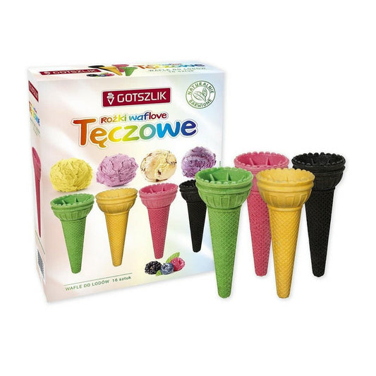 GOTSZLIK Wafle do lodow teczowe 16 sztuk. 97,00 zl/kg