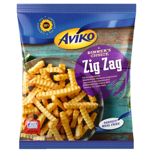 AVIKO ZIG ZAG Frytki karbowane mrozone. 13,99 zl/kg