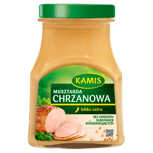 KAMIS Musztarda chrzanowa. 20,49 zl/kg