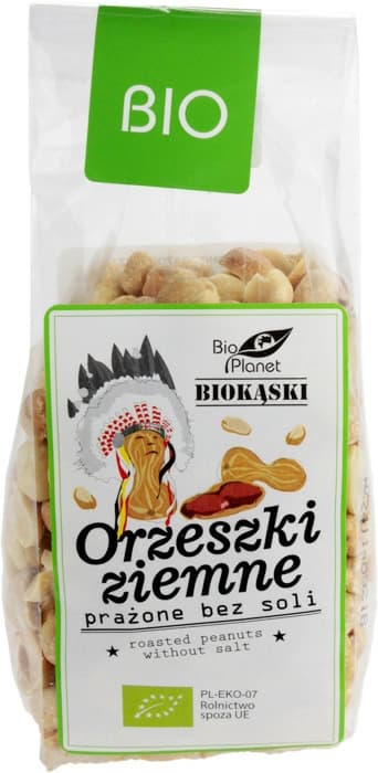 BIO PLANET Orzeszki ziemne prazone bez soli BIO. 48,69 zl/kg