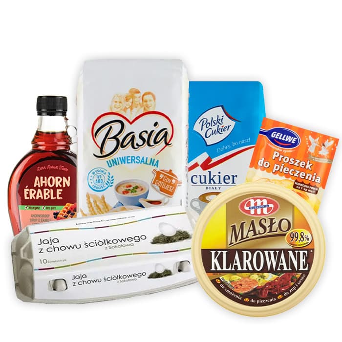 MULTIPAK Zestaw na nalesniki z syropem klonowym.