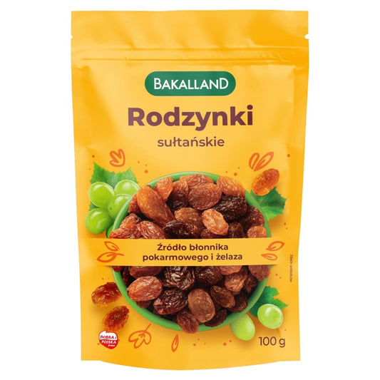 BAKALLAND Rodzynki sultanskie. 29,90 zl/kg