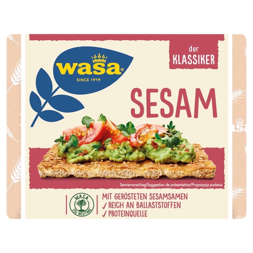 WASA SEZAM Pieczywo chrupkie grube z nasionami sezamu. 32,45 zl/kg