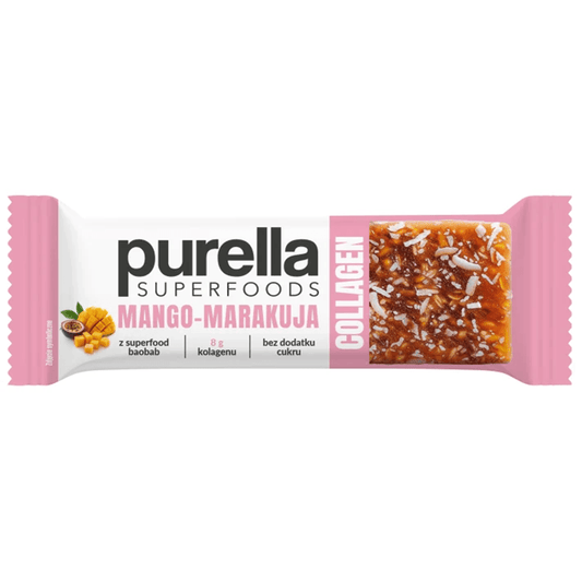 PURELLA SUPERFOODS Baton Collagen mango-marakuja. 97,25 zl/kg