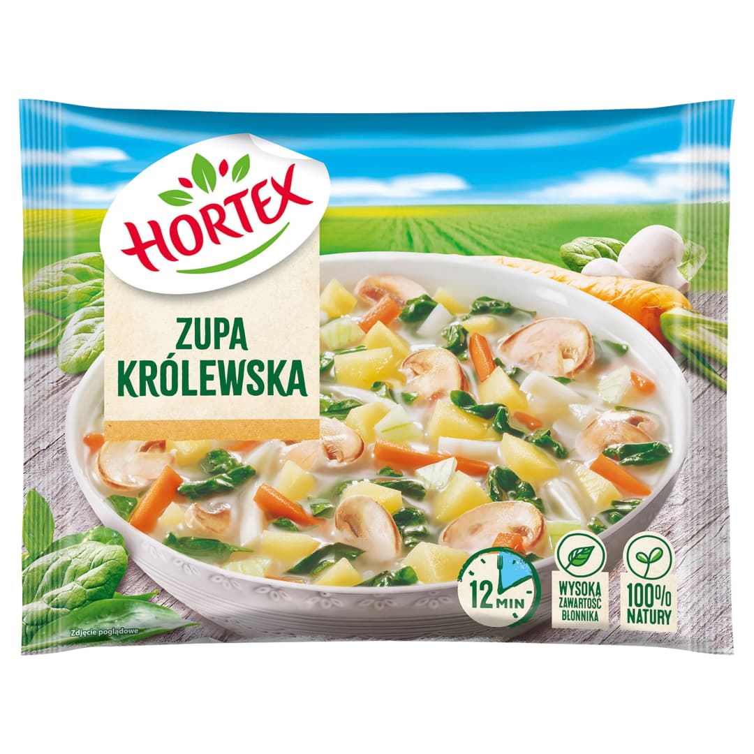 HORTEX Zupa krolewska mrozona. 15,53 zl/kg