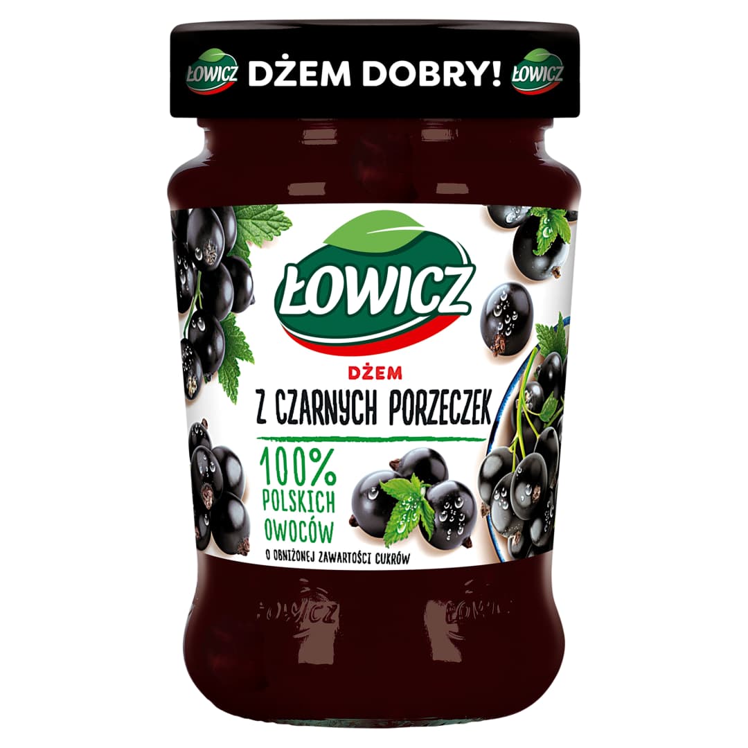 LOWICZ Dzem czarna porzeczka niskoslodzony. 20,32 zl/kg