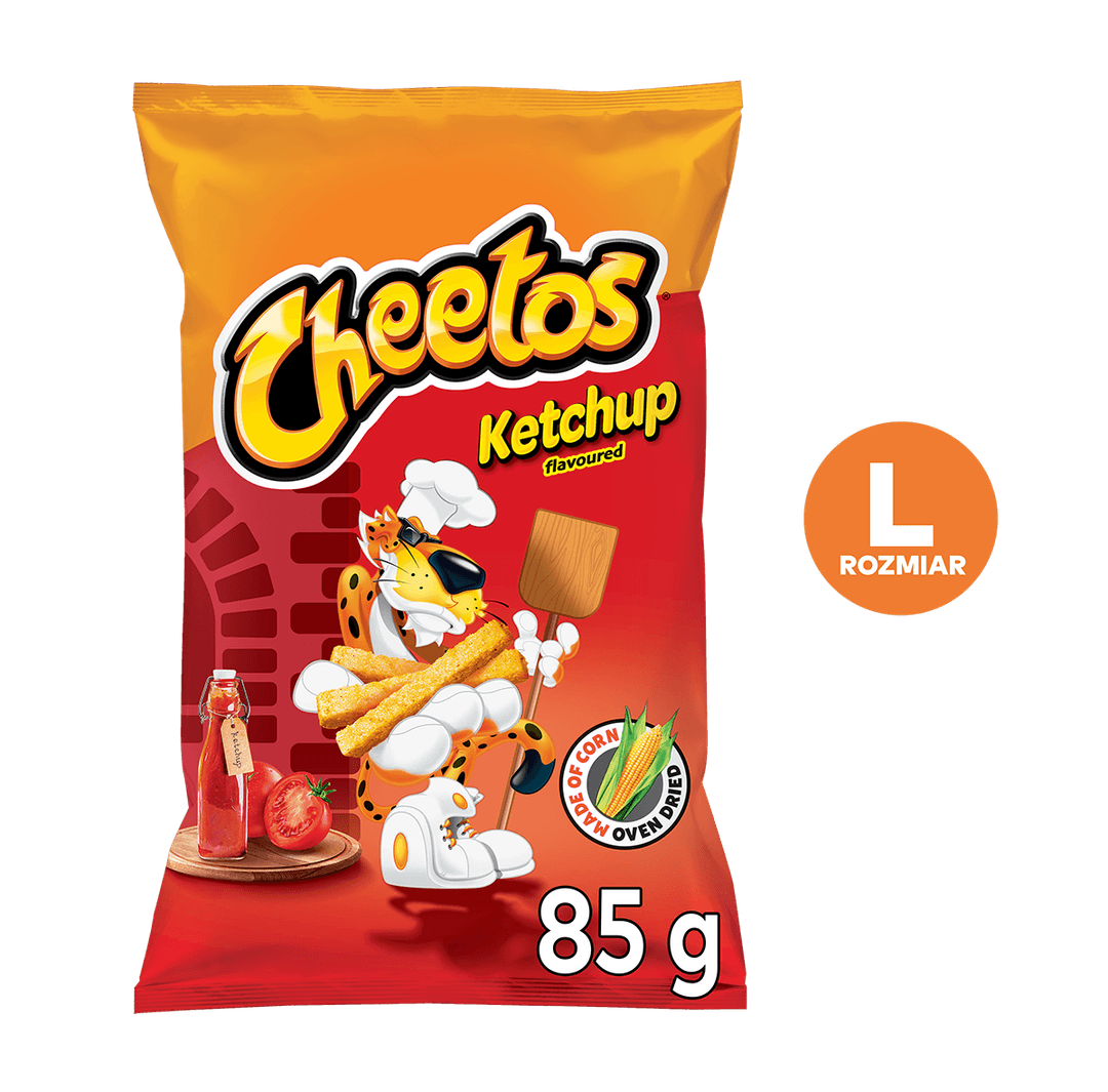 CHEETOS Chrupki o smaku ketchupu. 52,82 zl/kg