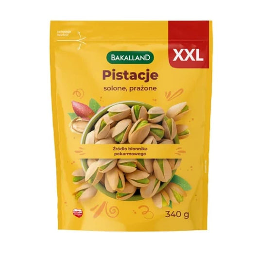 BAKALLAND Pistacje solone prazone. 99,97 zl/kg