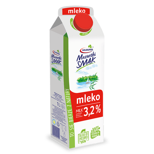 MLEKPOL MAZURSKI SMAK Mleko 3,2%. 5,39 zl/l