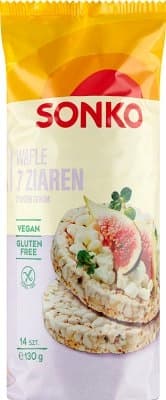 SONKO Wafle 7 ziaren z ryzem dzikim bezglutenowe. 26,85 zl/kg