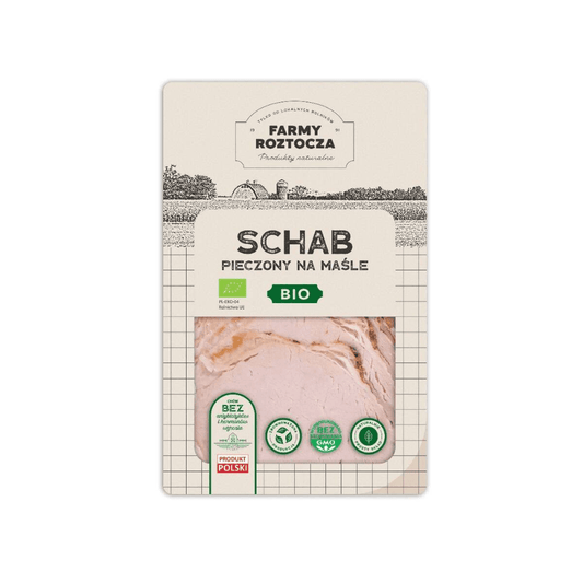 FARMY ROZTOCZA Schab na masle w plastrach BIO. 129,90 zl/kg