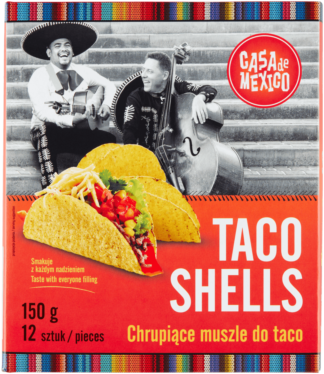 CASA DE MEXICO Taco shells. 79,93 zl/kg