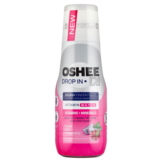 OSHEE DROP IN Koncentrat napoju o smaku czerwonych winogron i dragonfruit. 45,98 zl/l