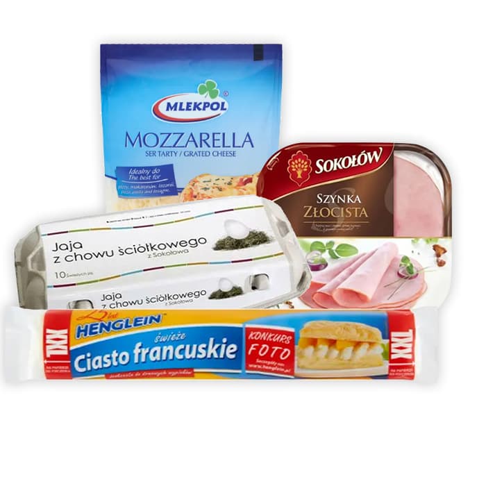 MULTIPAK Zestaw na rollsy z serem i szynka.