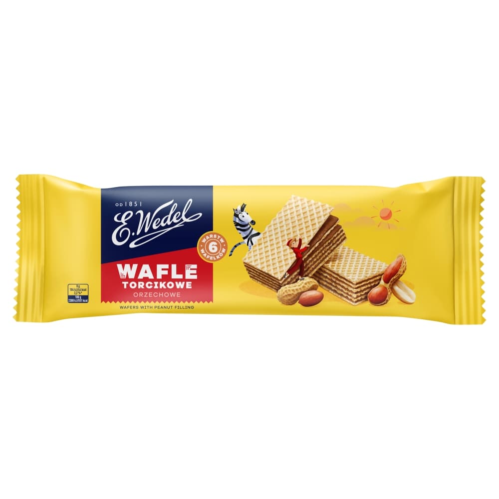 E. WEDEL Wafle torcikowe orzechowe. 48,06 zl/kg