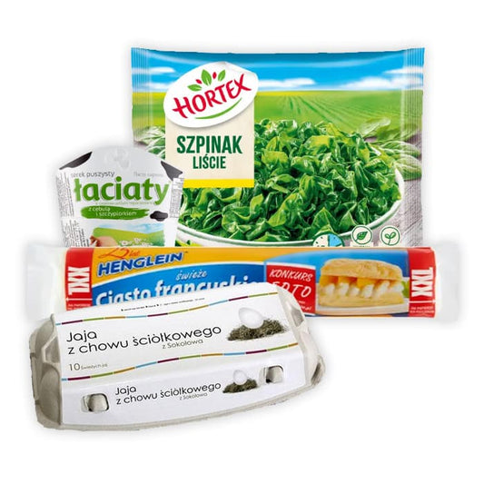 MULTIPAK Zestaw na rogaliki z serem i szpinakiem.
