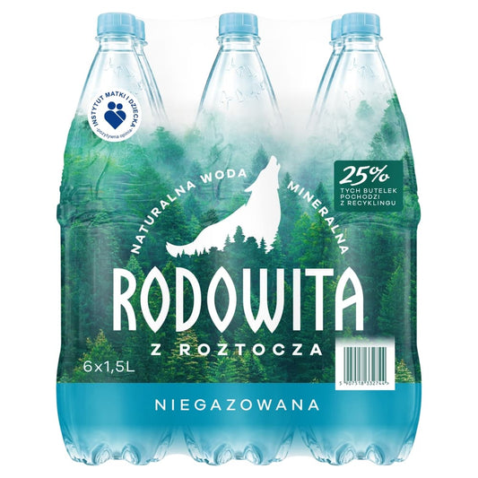 RODOWITA Woda mineralna niegazowana 6-pak. 1,59 zl/l