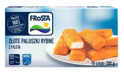 FROSTA Zlote paluszki rybne z fileta 10 szt.. 39,97 zl/kg