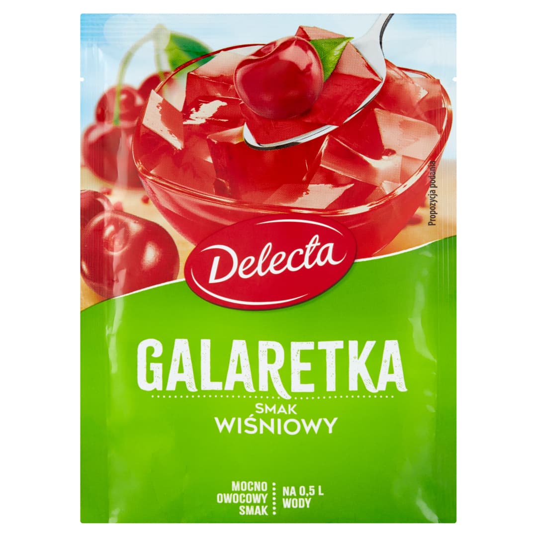 DELECTA Galaretka wisniowa. 33,57 zl/kg