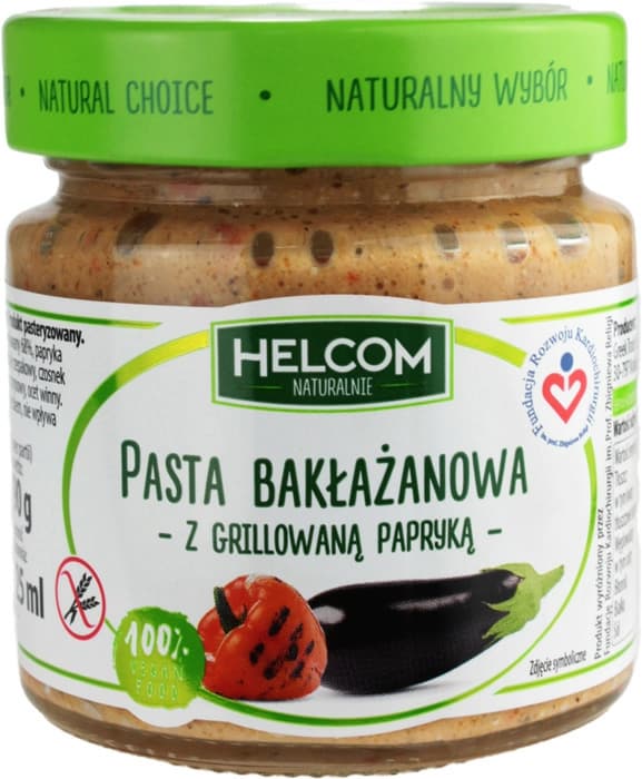HELCOM Pasta baklazanowa z grillowana papryka VEGE. 37,84 zl/kg